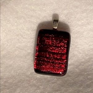 Small Dichoric Fused Glass Pendant only